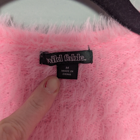 Wild Fable medium bright pink open cardigan 21x32x32 - Picture 3 of 4